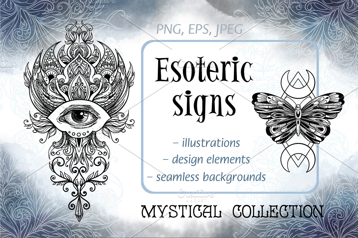 Esoteric set of lineart illustration, an Illustration by Astarta (Photo 1 of 11)