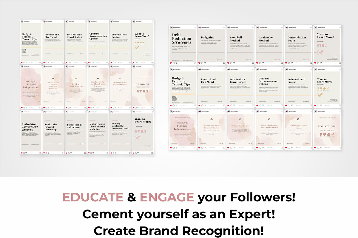 Financial Coach Instagram Carousels, a Social Media Template by Aks-Designs (Photo 6 of 6)