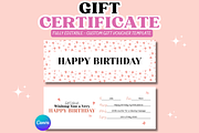 Gift Certificate Canva Template, a Card Template by GraphiCarola (Thumbnail 1 of 8)