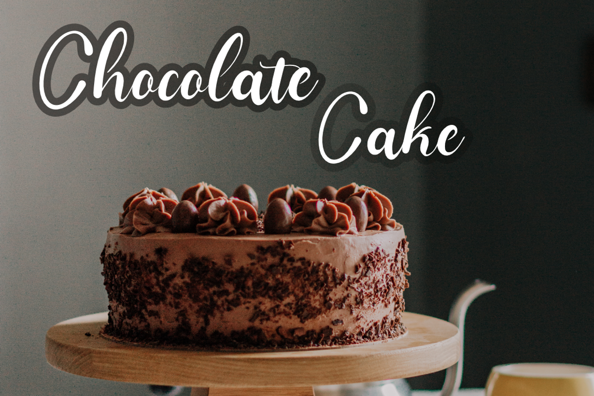 Bradeat, a Script Font by cocodesign (Photo 6 of 7)