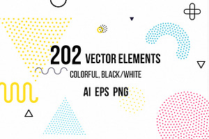 272 Bright Patterns, Elements Set