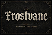 Frostvane — Bold Gothic Blackletter, a Blackletter Font by Wow Magic (Thumbnail 3 of 5)