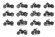 Motorcycle SVG Silhouette Bundle, a Transportation Illustration by Gfx Expert Team (Thumbnail 3 of 3)
