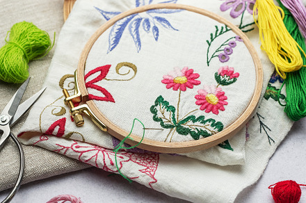 The process of hand embroidering, an Arts & Entertainment Photo by Olena Rudo