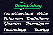 Steampk - Atomic Geometric Script, a Script Font by Luna Shop (Thumbnail 4 of 7)