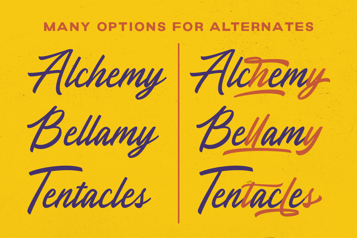 Moradine - Script Font, a Script Font by Letterhend Studio (Photo 2 of 9)