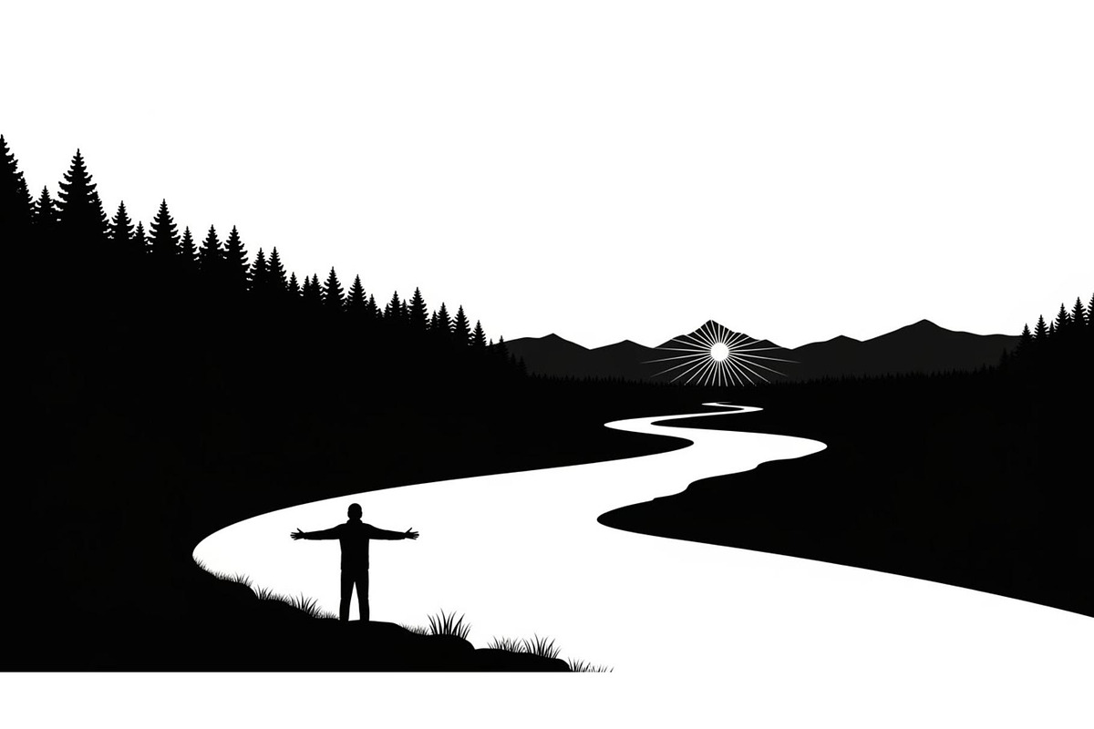 Nature Landscape Silhouette Vector B, an Illustration by Designer_Momina (Photo 40 of 51)