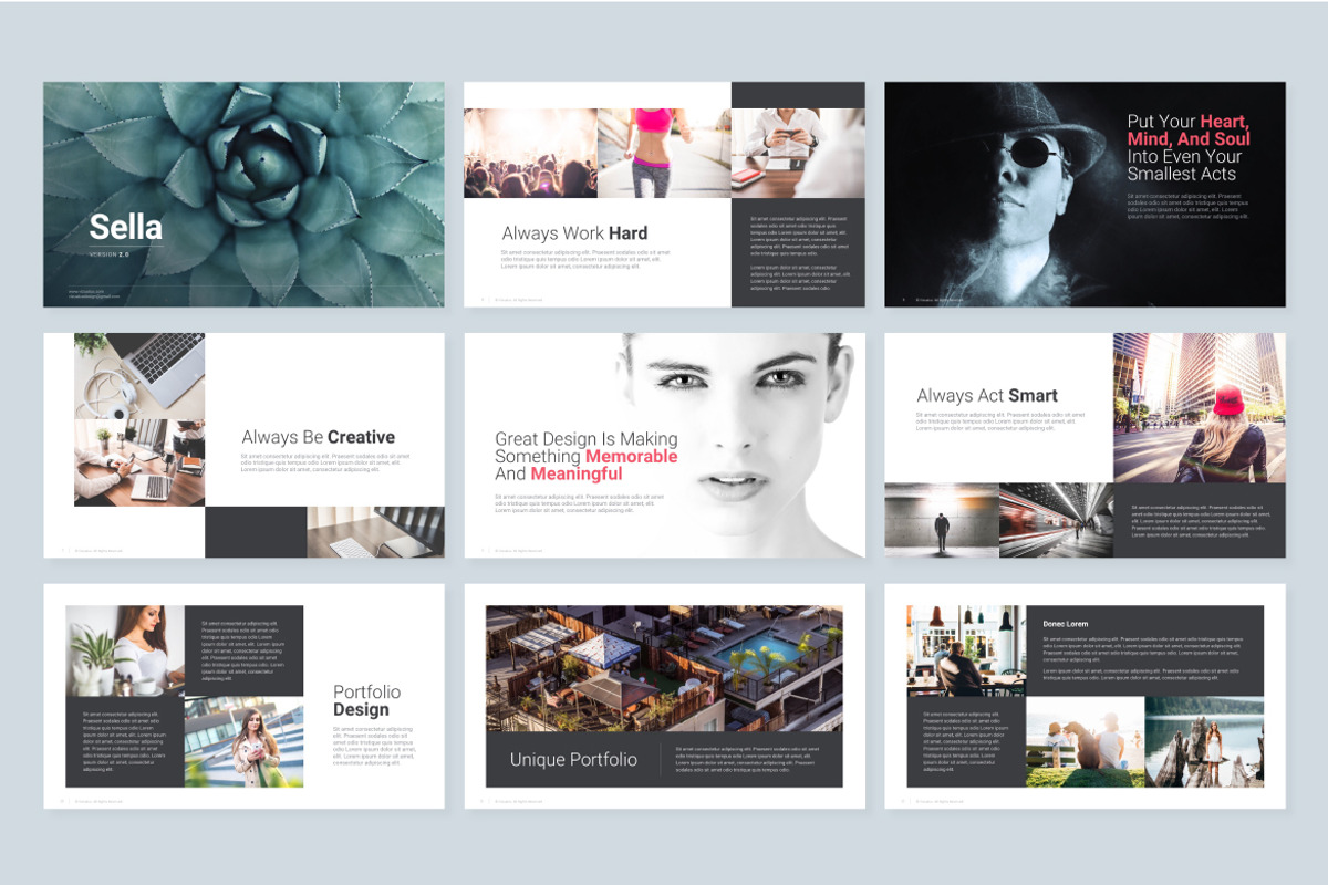 Sella 2.0 Powerpoint Template, a Presentation Template by Vizualus (Photo 2 of 6)