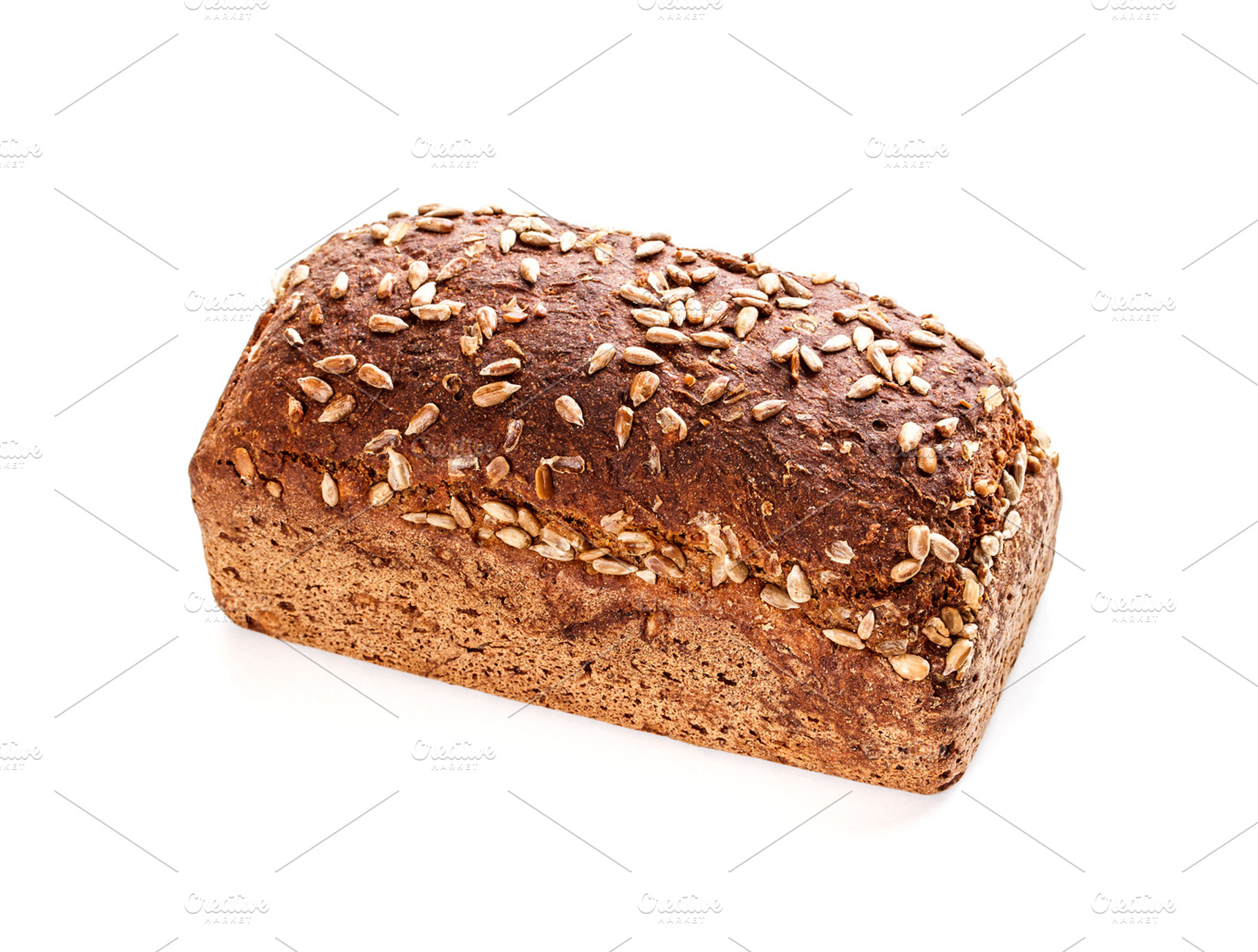 Whole wheat bread containing bakery, bread, and crust