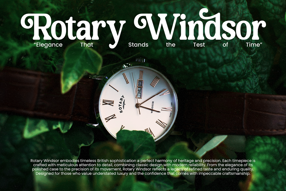Rodrego Elegant Retro, a Sans Serif Font by Haps Space (Photo 5 of 10)