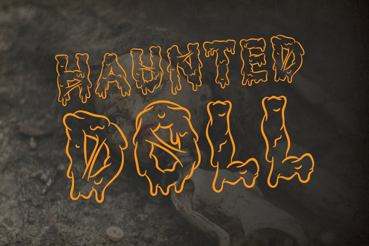Flying Slime - Spooky Font, a Script Font by TokoPress (Photo 14 of 15)