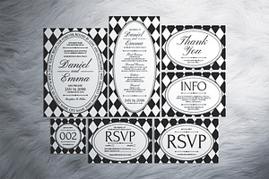 Vintage Wedding Invitation Suite, an Invitation Template by The Good Store