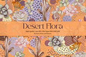 Desert Flora Prints & Patterns