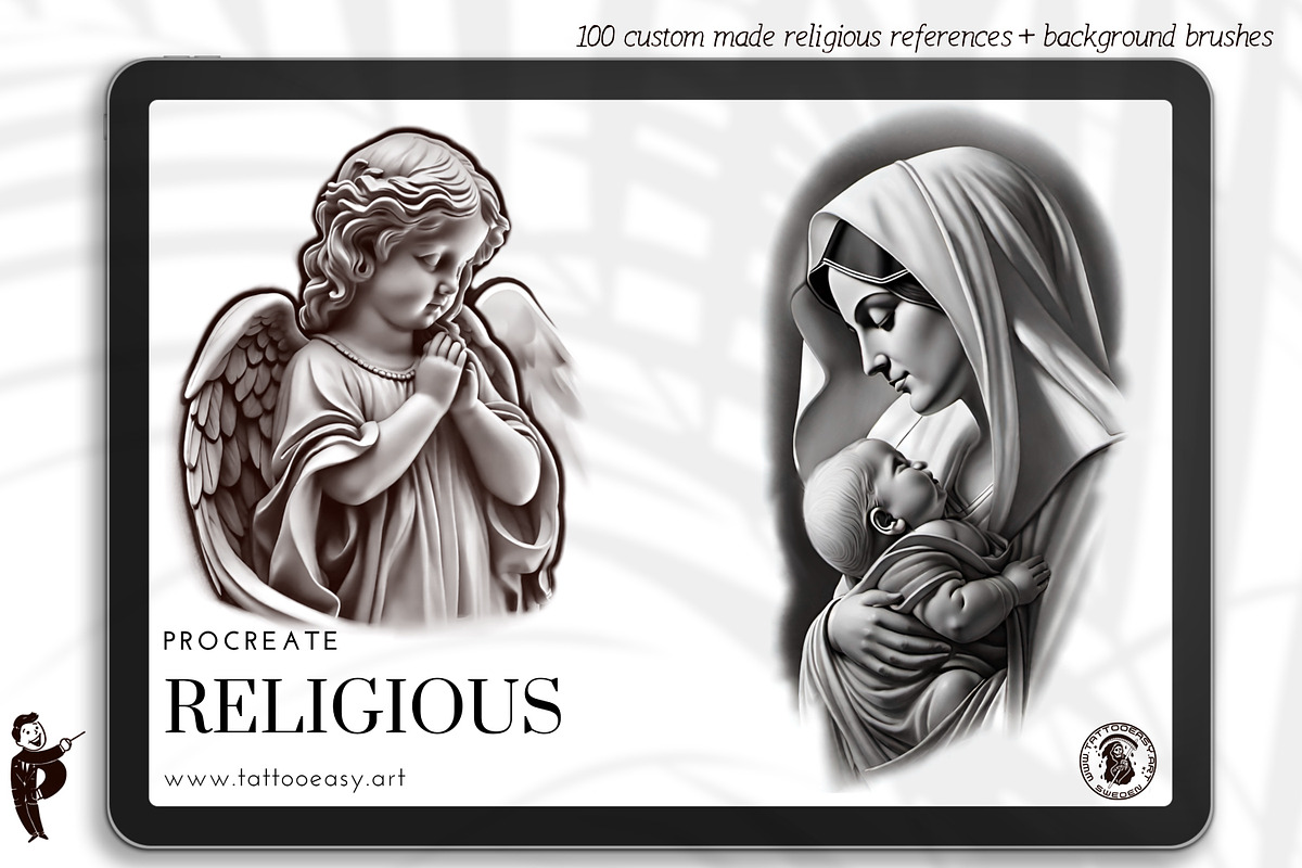 Procreate - Religious, a Brush Add-On by Studio.Valhalla (Photo 2 of 9)
