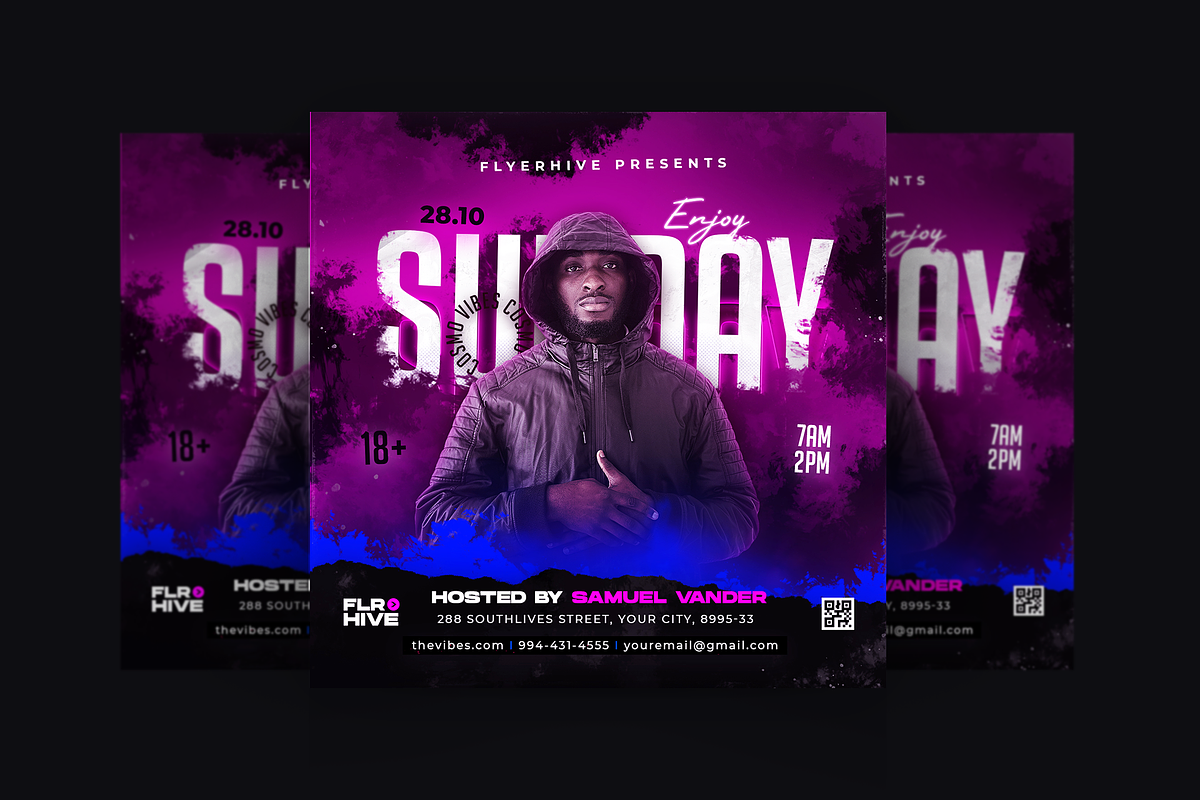 Party Flyer Template, a Flyer Template by FLYERHIVE (Photo 1 of 2)