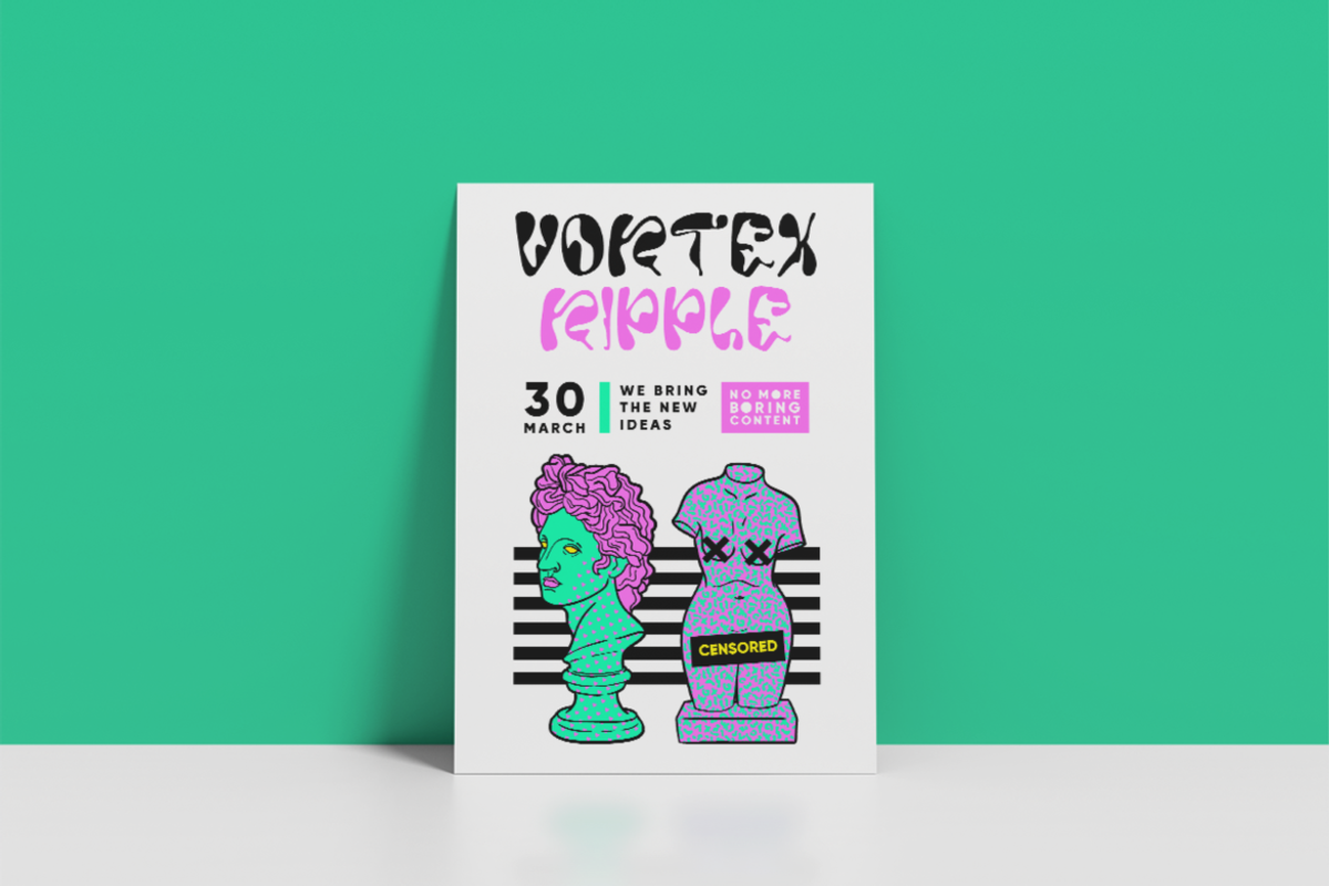 Retrovia Memories - Psychedelic Font, a Font by PutraCetol Studio (Photo 3 of 5)