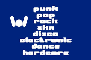 British Pop Music Font