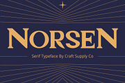 Norsen – Classic Serif, a Serif Font by Craft Supply Co. (Thumbnail 1 of 8)