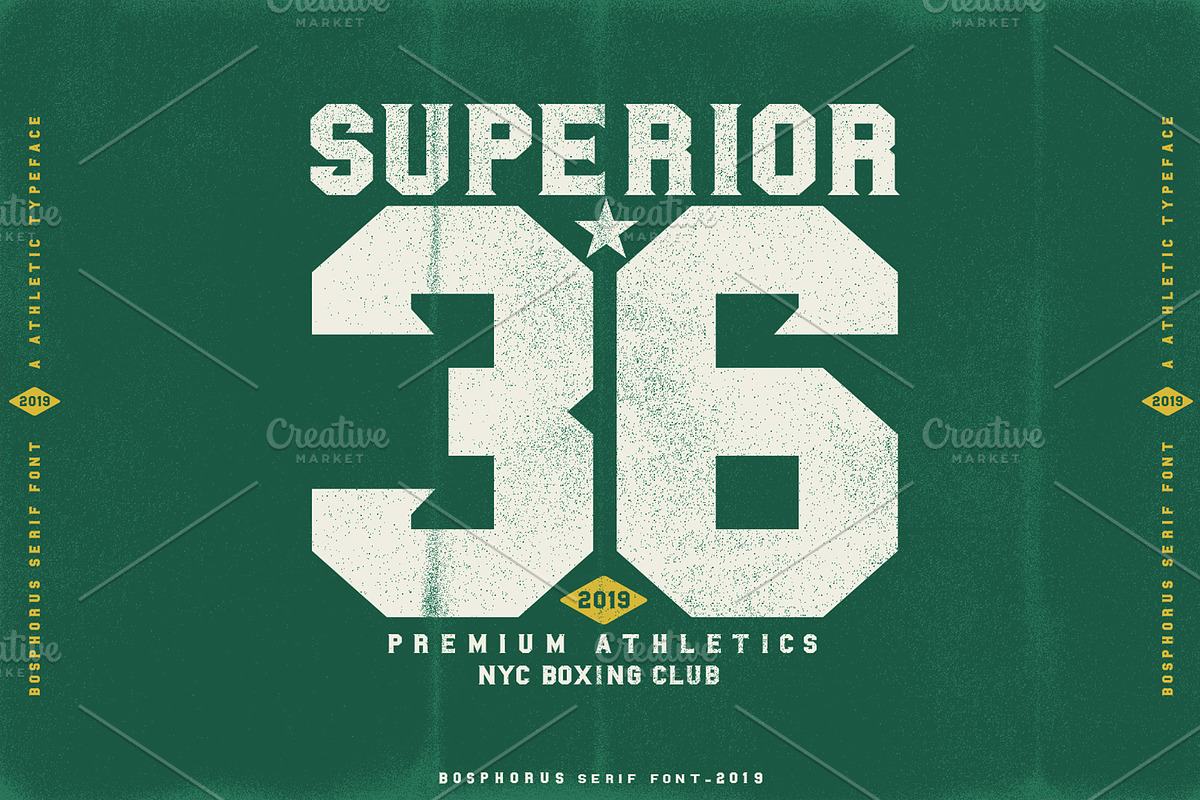 BOSPHORUS Serif font preview 5