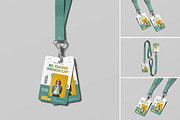 ID Card Mockup For Badge, an Advertising Mockup by graphicsecond (Thumbnail 1 of 5)