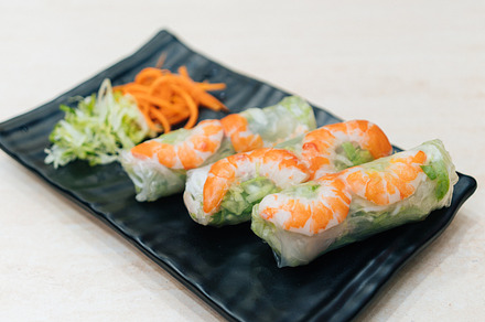 Vietnamese fresh spring rolls stock photo containing asian and cabbage