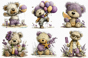 Whimsical Summer Teddy Bear Clipart, an Illustration by Craft Nest (Thumbnail 3 of 6)