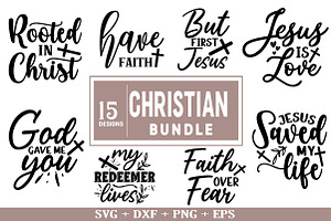 Christian SVG Bundle, a Seasonal Illustration by Libby Wishes