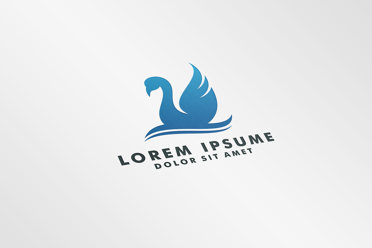 swan logo template, icon swans, a Branding & Logo Template by mouze_art (Photo 2 of 3)