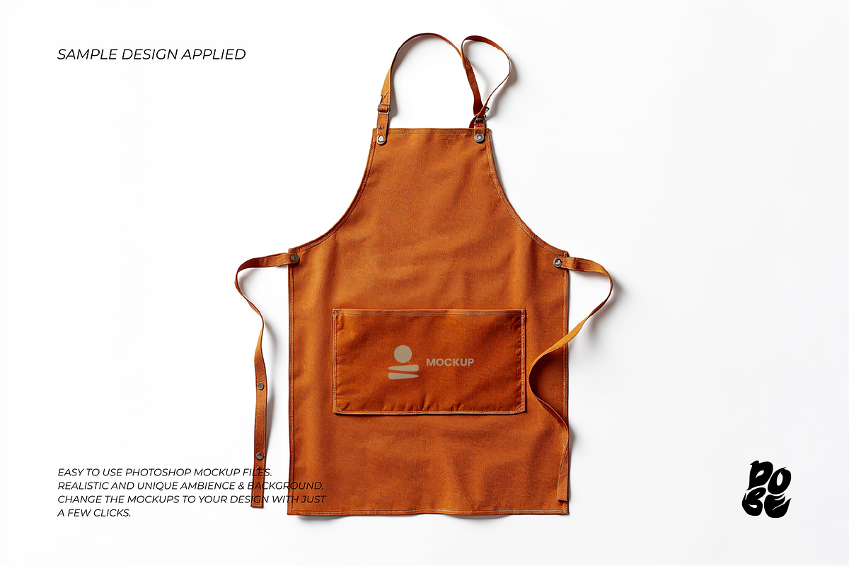 Leather Apron Mockup, a Household Mockup by DOBE Studio (Photo 5 of 5)
