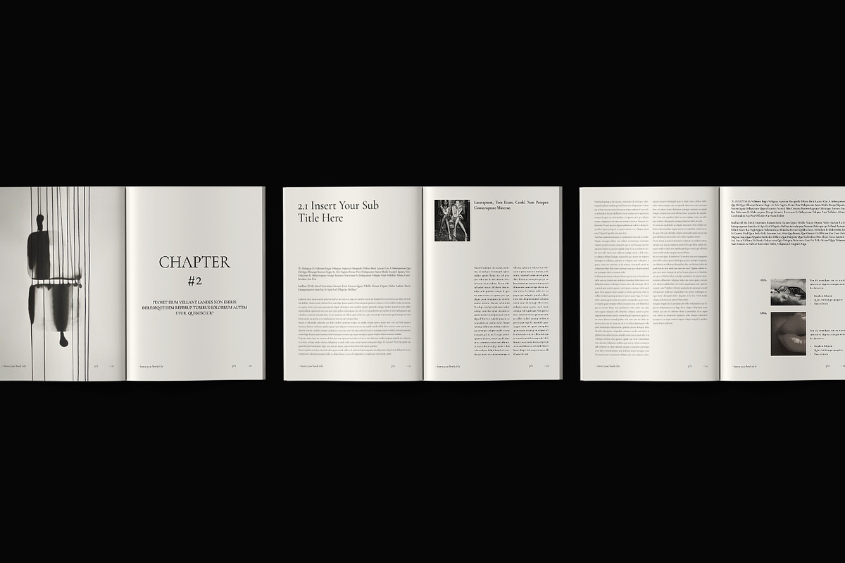 Book Title Layout Design Template, a Brochure Template by ArtisanaAura (Photo 8 of 21)
