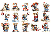 Beach Mouse PNG Clipart, an Animal Illustration by Nicolle's Colorful Art (Thumbnail 2 of 4)