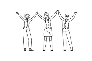 company employee relations vector, a Person Illustration by pikepicture