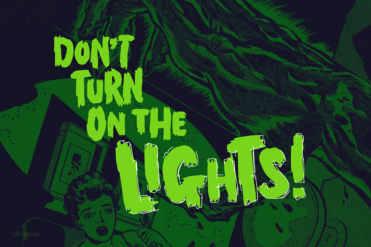 End Crawl - A Halloween Brush Font, a Font by Wingsart Studio (Photo 10 of 15)