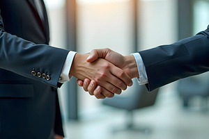 Business Handshake Partnership Agree, a Photo by LOGOCREATIVE