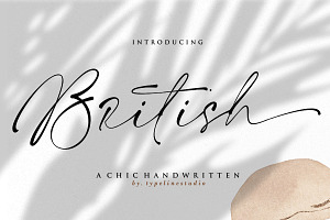 British Handwritten Font