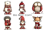 Whimsical Winter Clipart Bundle, an Illustration by Craft Nest (Thumbnail 7 of 9)