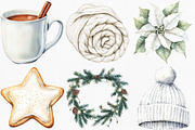Cozy White Christmas Clipart, an Illustration by Canvas Craft (Thumbnail 4 of 8)