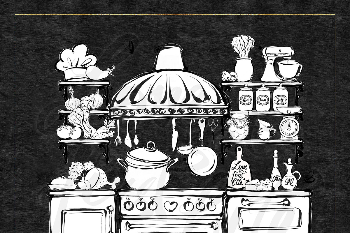 Cooking Kitchen Icons PNG Clipart, an Outline Icon by KaramfilaS (Photo 3 of 7)