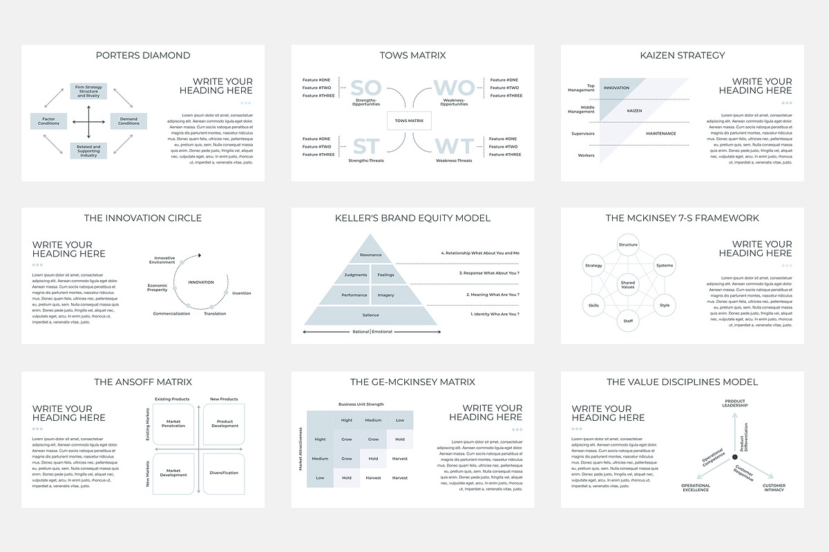 Business Strategy PowerPoint, a Presentation Template by JetzTemplates