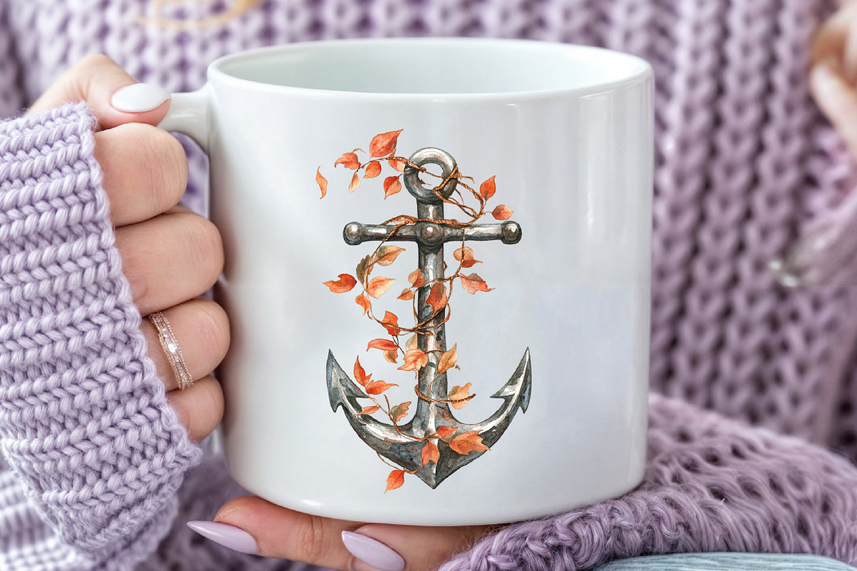 Watercolor Coastal Thanksgiving Clip, an Illustration by Rose Art (Photo 4 of 7)