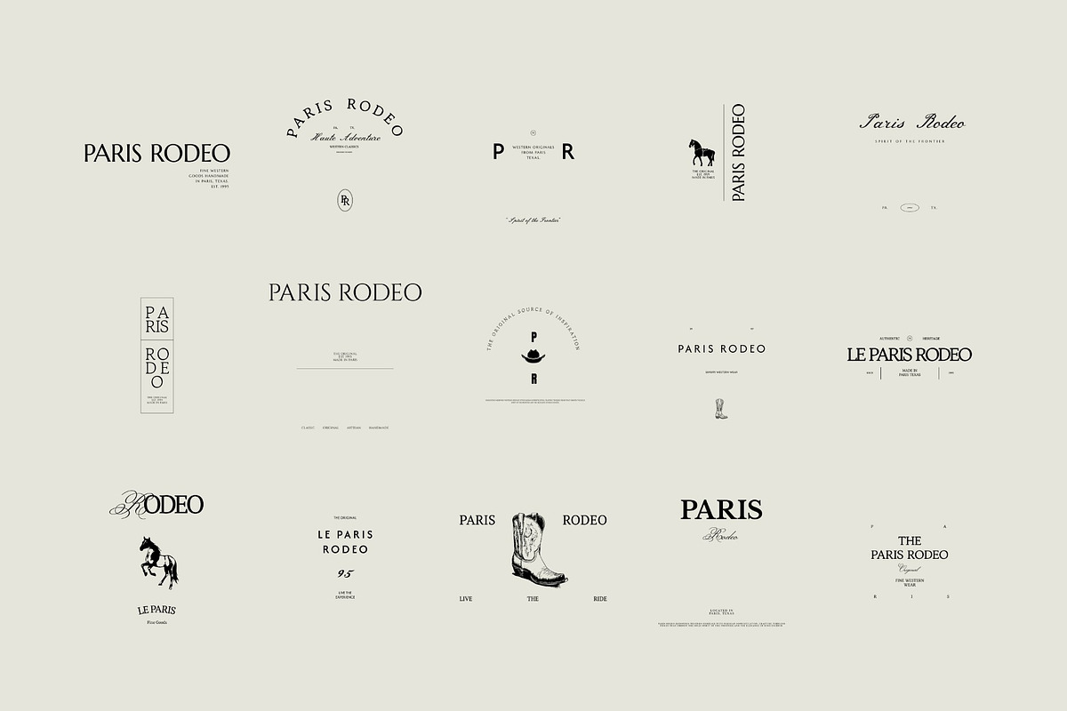 PARIS RODEO | Logo Collection, a Branding & Logo Template by Duet Atelier (Photo 6 of 13)