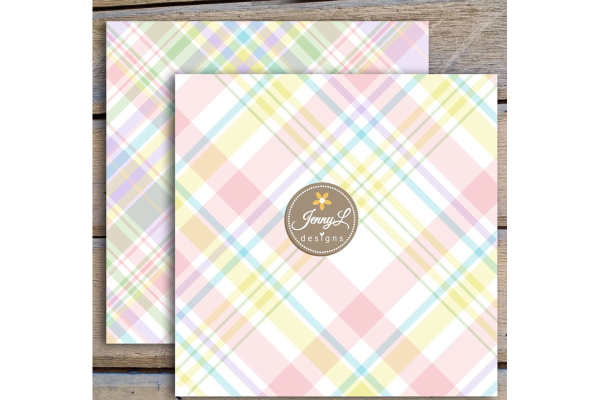 Pastel Christmas Plaids D Papers, a Pattern Graphic by JennyL Designs (Photo 3 of 5)