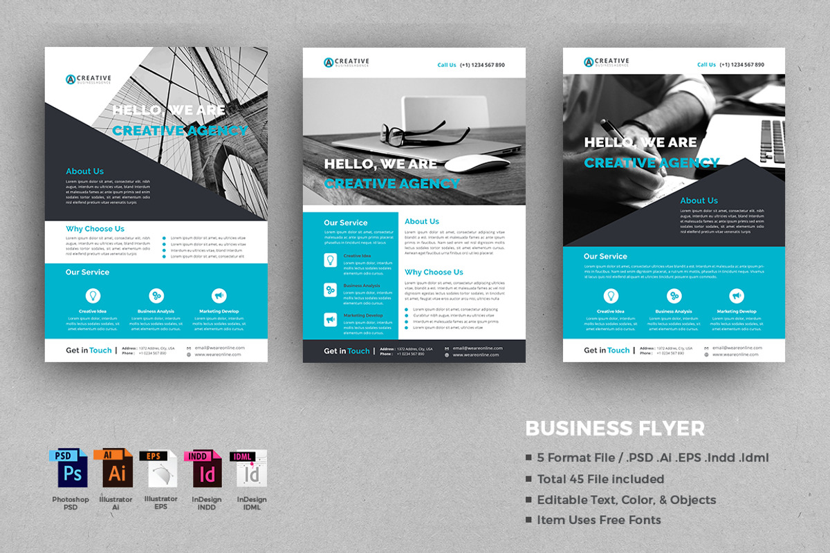 Business Flyer Template, a Flyer Template by design_pick (Photo 3 of 3)