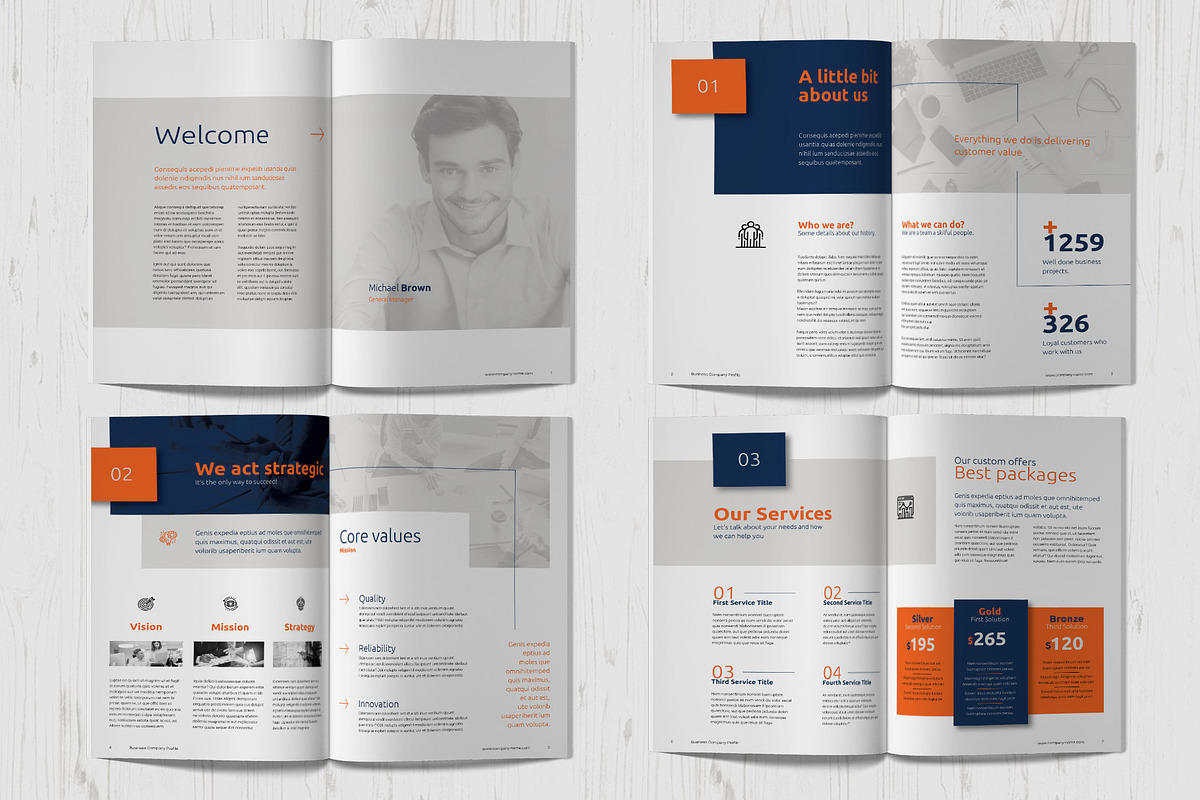 Canva Business Brochure Template, a Marketing Template by Sabin (Photo 3 of 5)