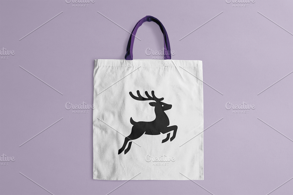 Minimalist Jumping Stag Logo, a Branding & Logo Template by Vectorium Studio (Photo 2 of 2)