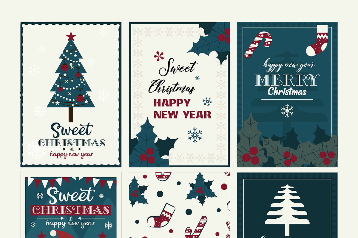 Christmas Card Template, a Decorative Illustration by Believe Creatives (Photo 2 of 3)