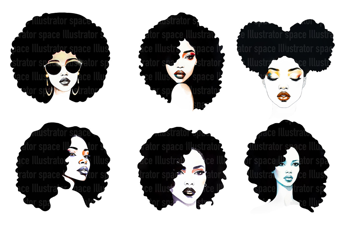 Black Queen Silhouette Clipart, an Illustration by Illustrator Space (Photo 3 of 9)
