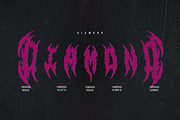 Agonaze | Black Metal Font, a Blackletter Font by Denustudios (Thumbnail 9 of 12)