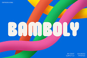 Bamboly Rounded, a Sans Serif Font by Craft Supply Co. (Thumbnail 1 of 8)