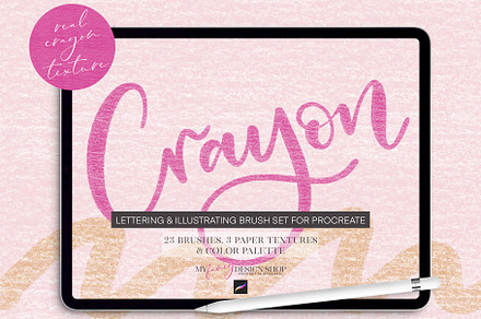 Procreate Crayon Texture Brushes